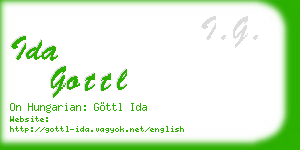 ida gottl business card